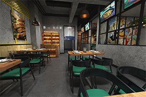 時(shí)光小廚餐飲店裝修設(shè)計(jì)案例